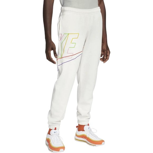 Nike Futura Club Fleece+ Sweatpants Men's Size 2XL Phantom White DX0547-030 NEW - Picture 1 of 5